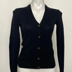 Ralph Lauren Quiet Luxury Cashmere Preppy PURPLE LABEL Cardigan Sweater S